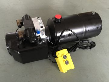 DC 12V 1.6KW  Work Pressure 18Mpa with Round Steel Tank Mini Hydraulic Power Packs for Fork-lifts