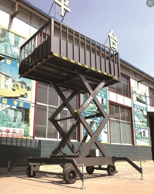 OEM Automatic Welding Mobile Scissor Lifts Access Ladder