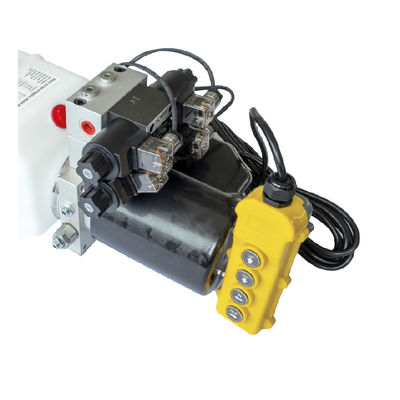 DC 12V 1.6Kw Double Acting hydraulic power unit with remote control For Sanitation Vehicle Agricultural Vehicle