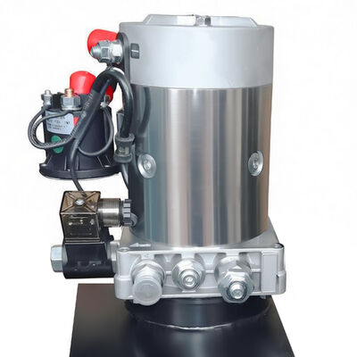 Forestoad 10 Quart Hydraulic Power Unit Single Acting 12V/DC Hydraulic Pump for Dump Trailer Car Lifting, SAE#6 Connector,2 GPM Flow Rate, 3200 PSI Max Relief Pressure, Metal Reservoir 2.5 Gal