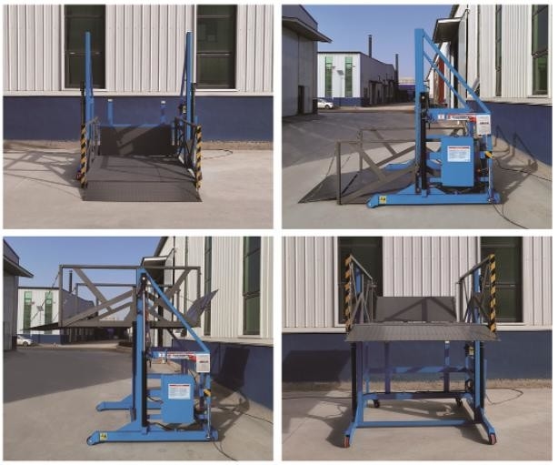 OEM Automatic Welding Mobile Scissor Lifts Access Ladder