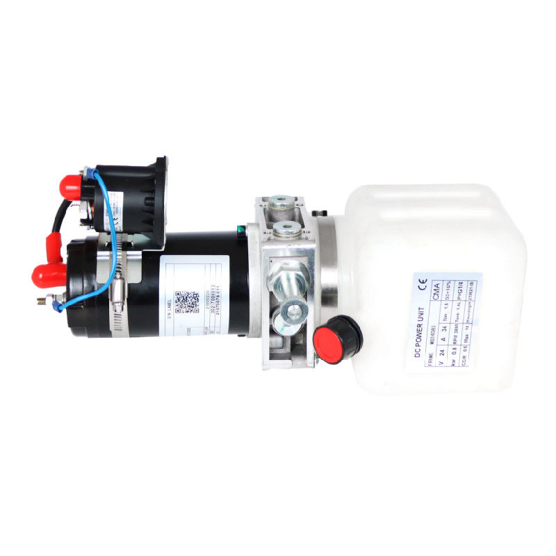 DC 24v Hydraulic Power Unit 0.8Kw Double Acting With Gear Pump For Pallet Truck