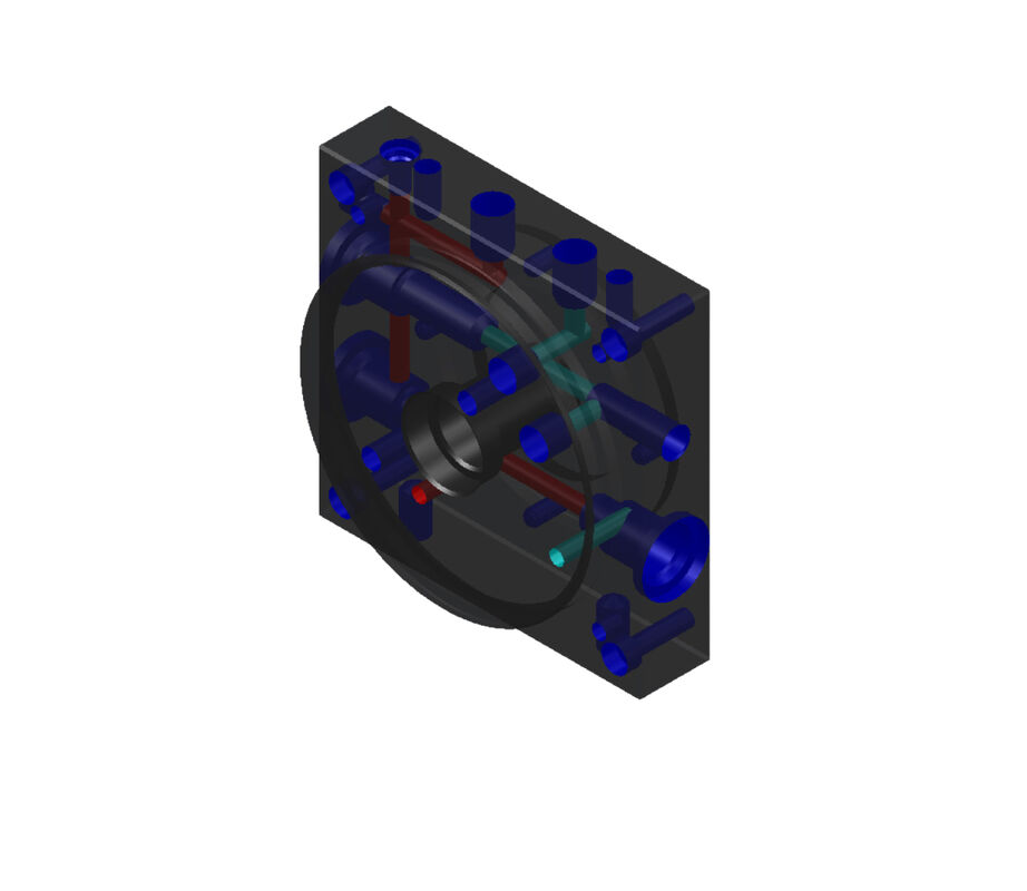 Aluminum Hydraulic Valves Manifold Blocks For Forklift Truck System