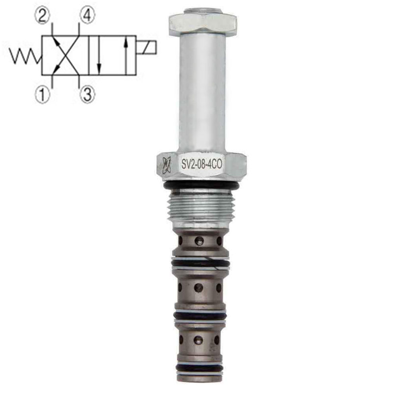 Hydraulic Cartridge Valve 4 Way 2 Position Cavity 08-4 10 Gallon Per Minute