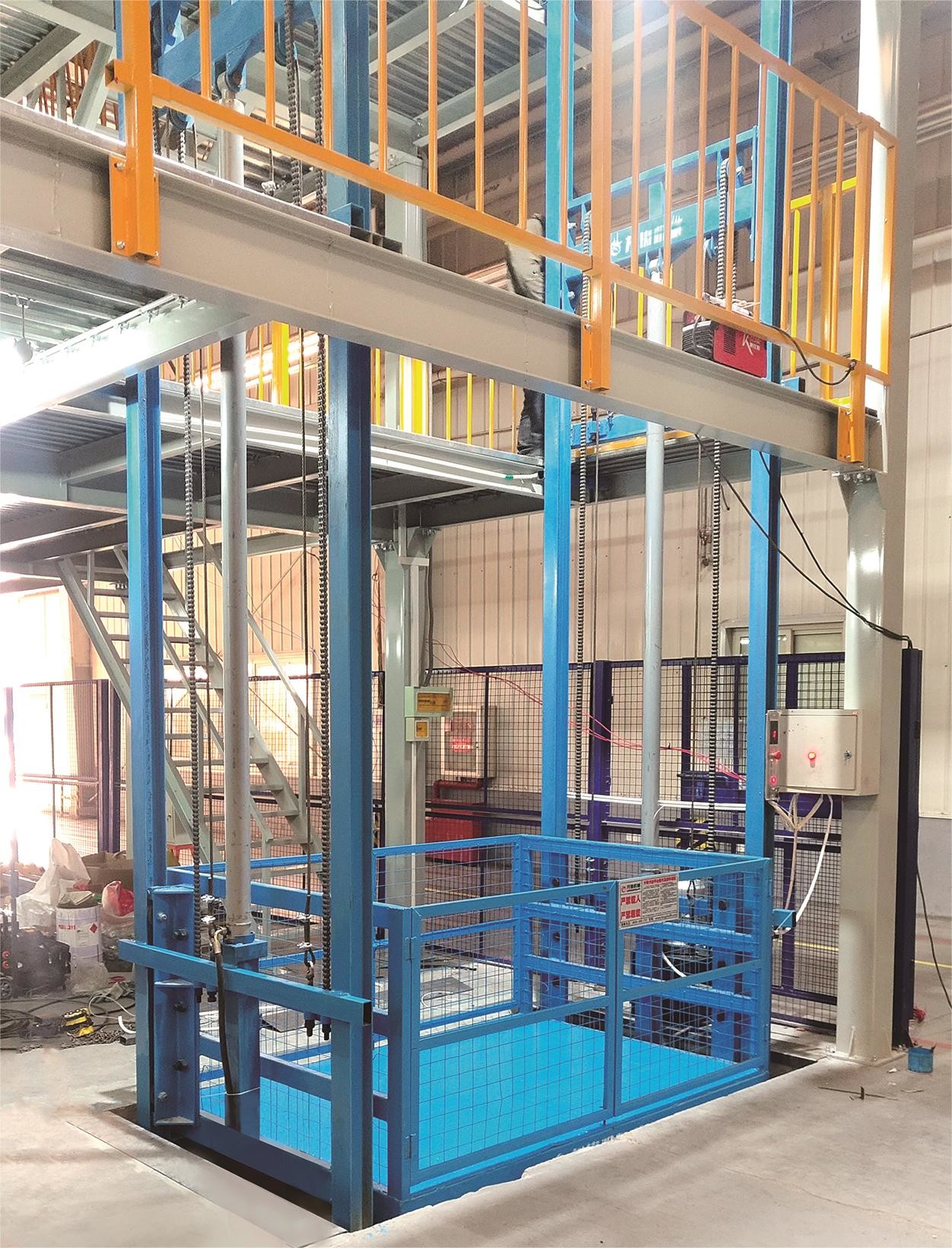 Industrial Steel Scissor Lift Table 48 Inches Lifting Height Yellow Push Button Control