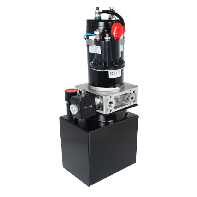DC 24V 0.8Kw 2 hp hydraulic power unit For trailer hydraulic power unit
