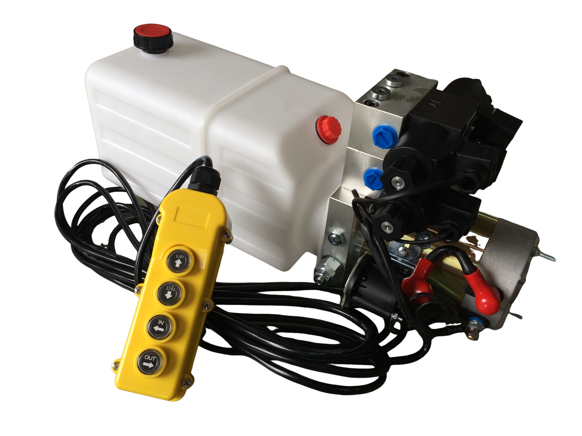 Double Acting Hydraulic Cylinder Hyd Power Pack Unit With 2 Station