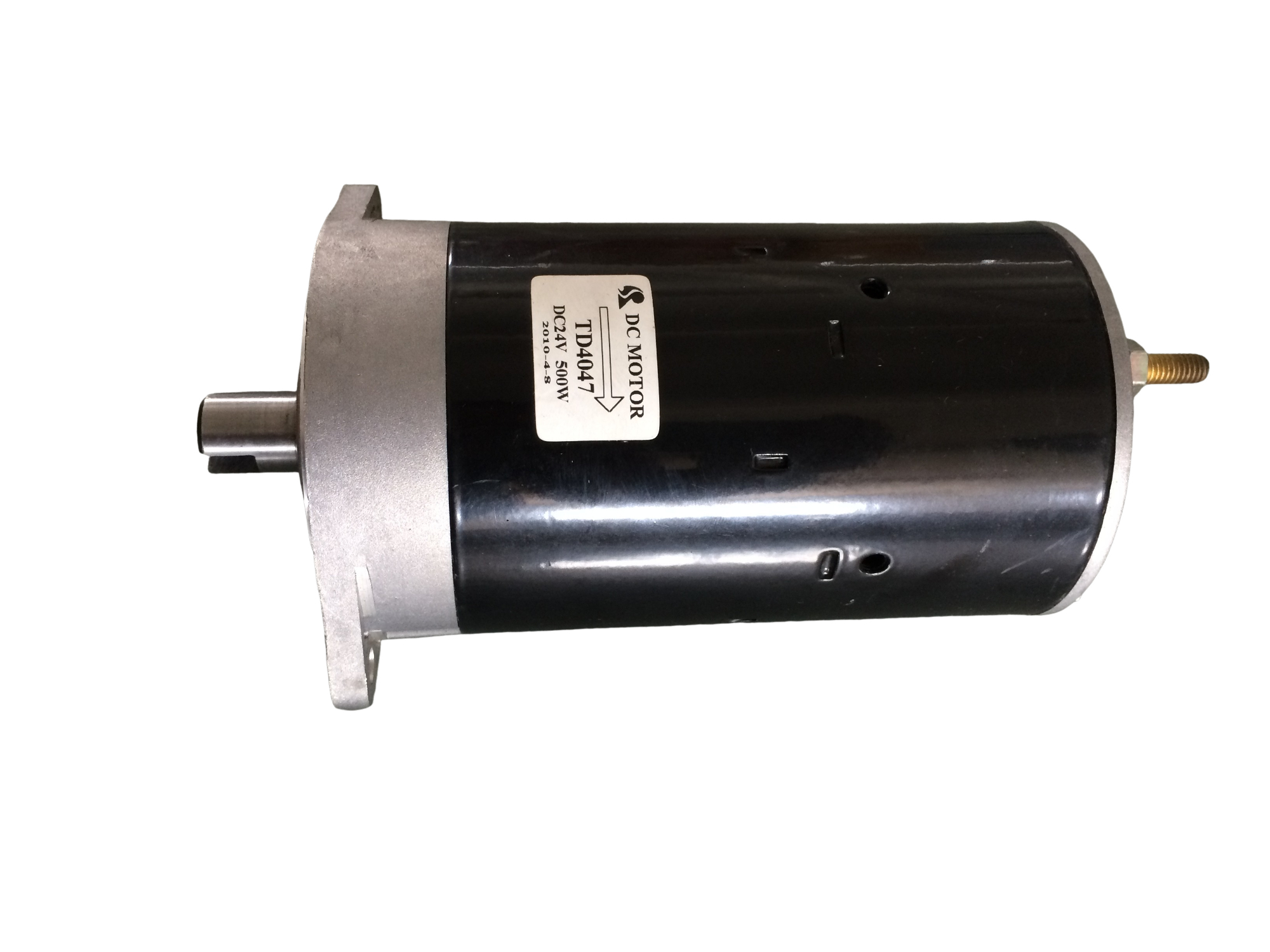 CE Approved Black Mini Power Pack Motor , Hydraulic DC 24v 500w Electric Motor